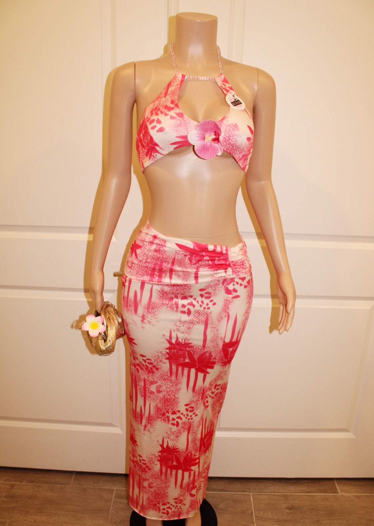 Tropical Bloom Skirt Set🌸