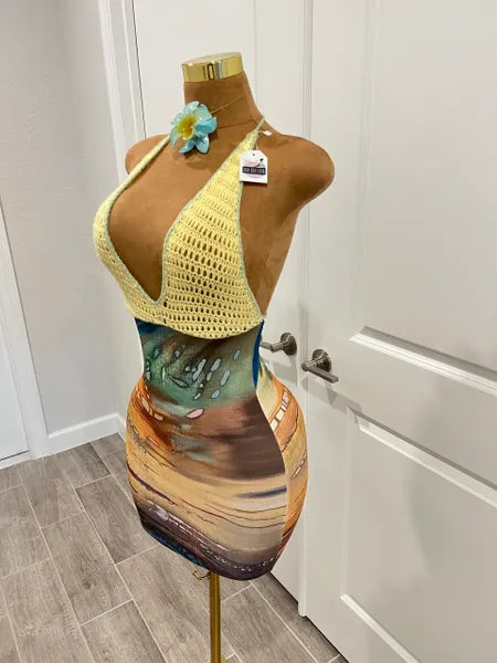 Bohemian sunset dress