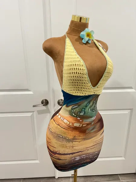 Bohemian sunset dress