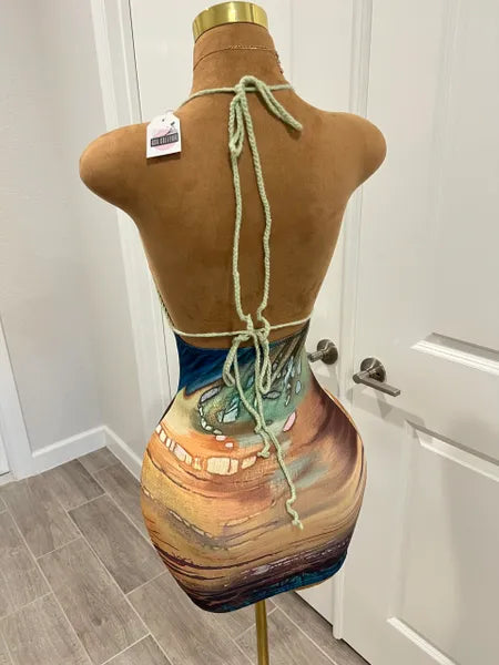 Bohemian sunset dress